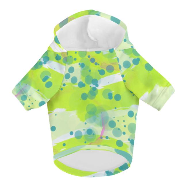 Preview: Hunde-Hoodie, Pferdemotiv Tasci – bunte Popart, gemütlich, waschbar, Polyster